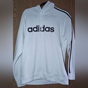 Adidas White- Hoodie Sweater
